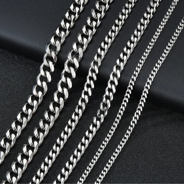 Stainless Steel Cuban Link Necklace – Timeless Classic